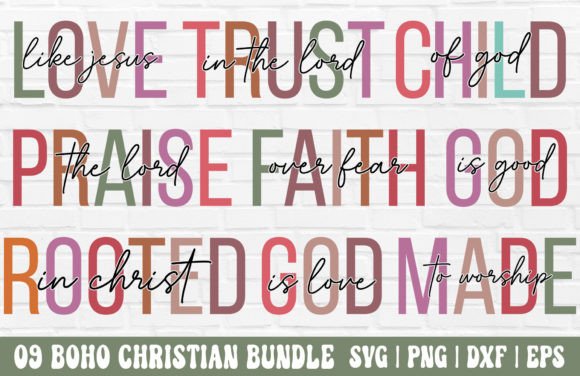 Boho Christian SVG Bundle: A Versatile Graphics Asset for Crafts