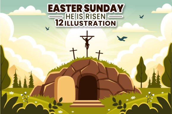 Review: 12 Easter Sunday Illustrations for Graphics